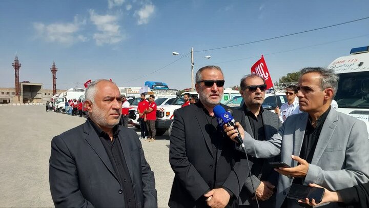 اعزام کاروان بزرگ خدمت خراسان جنوبی به مشهد؛ بیش از ۱۰۰ دستگاه ماشین‌آلات در خدمت زائران