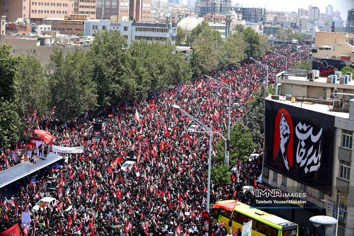 مراسم تشییع پیکر مطهر رهبر شهید انقلاب در تهران