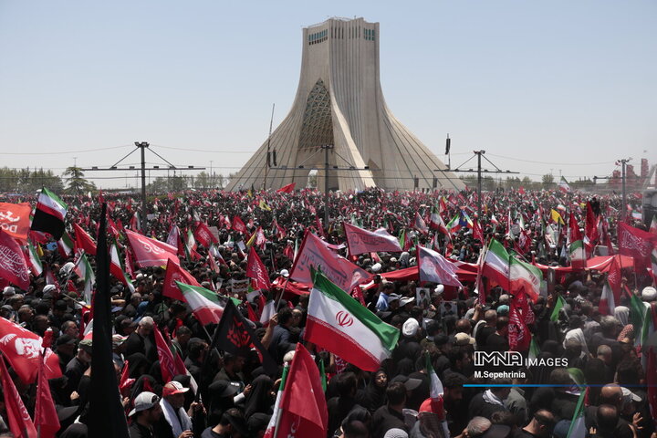 مراسم تشییع پیکر مطهر رهبر شهید انقلاب در تهران