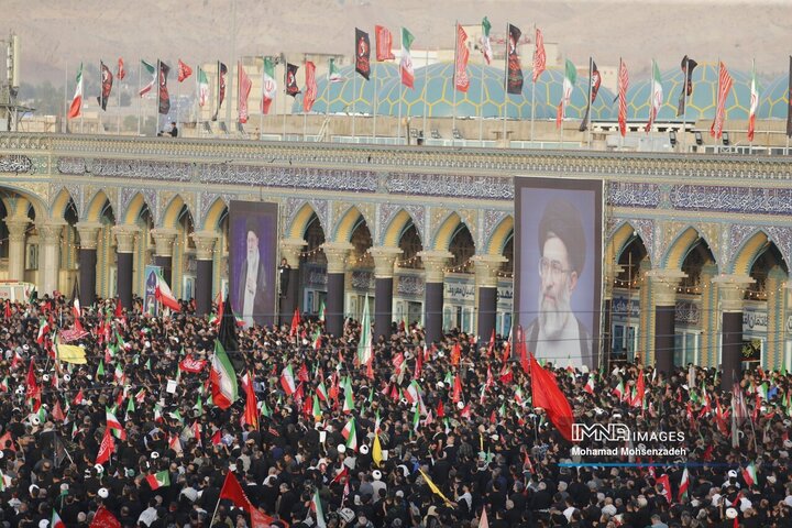 مراسم تشییع پیکر مطهر رهبر شهید انقلاب در جمکران