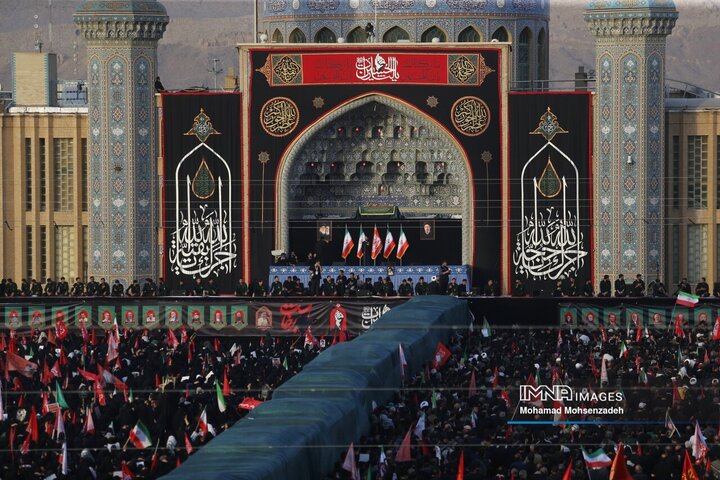 مراسم تشییع پیکر مطهر رهبر شهید انقلاب در جمکران