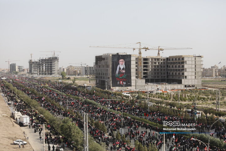 مراسم تشییع پیکر مطهر رهبر شهید انقلاب در جمکران