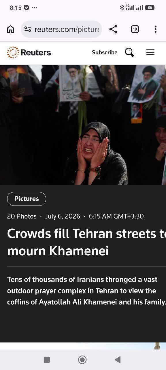 انعکاس جهانی اقتدار و انسجام ایران در مراسم تشییع رهبر شهید