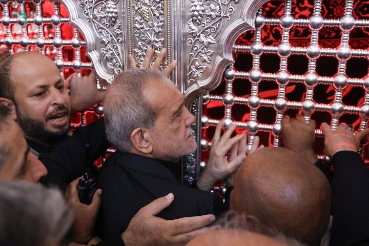 پزشکیان به زیارت بارگاه نورانی حضرت امیرالمؤمنین (ع) مشرف شد
