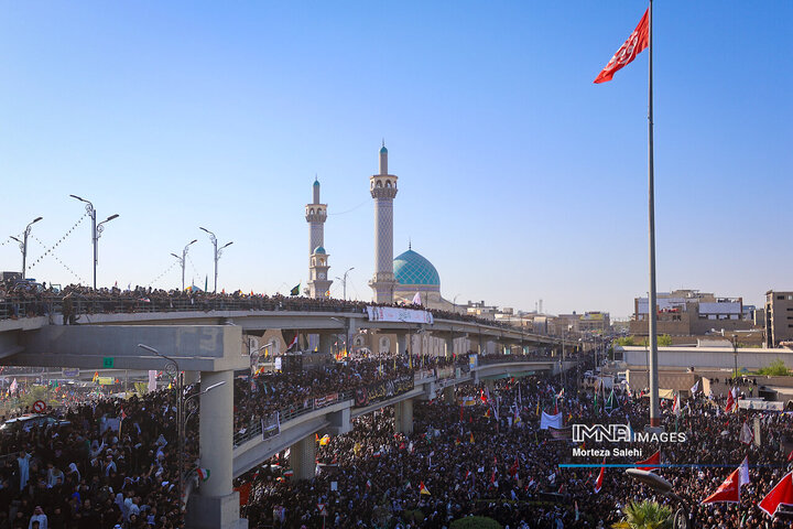 مراسم تشییع آقای شهید ایران در نجف اشرف