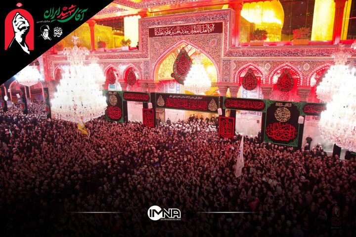 فیلم ورود پیکر رهبر شهید انقلاب به حرم سیدالشهدا(ع)