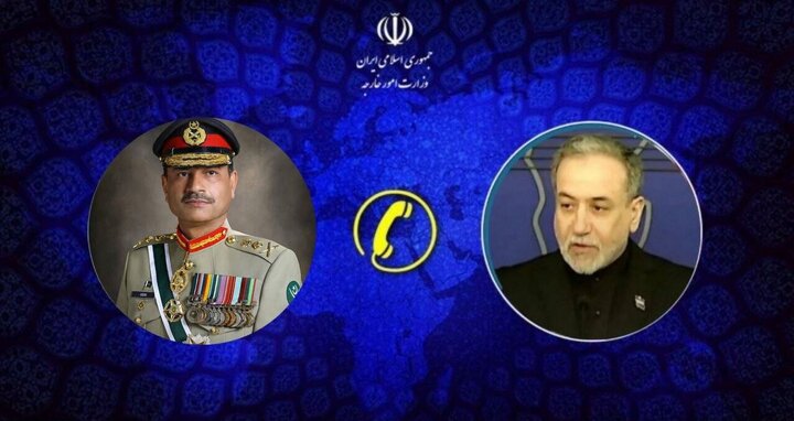 تماس تلفنی عراقچی با فرمانده ارتش پاکستان