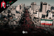 تصاویر هوایی از بدرقه باشکوه رهبر شهید ایران در مشهد