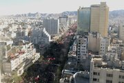 بدرقه حماسی رهبر شهید انقلاب در مشهد