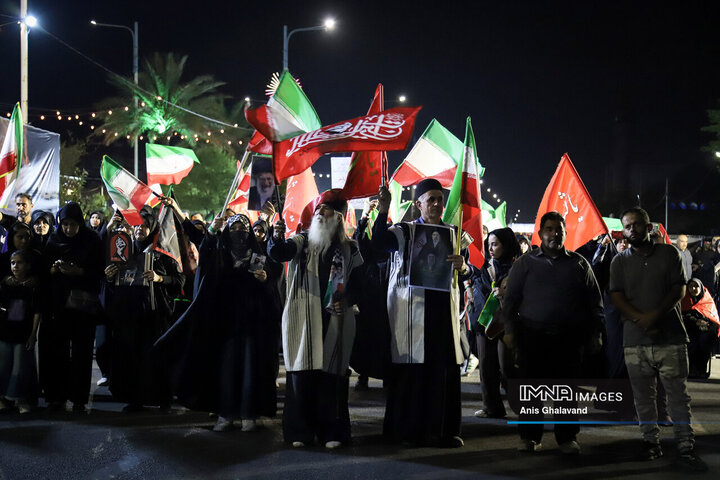 تجمع بزرگداشت بدرقه پیکر مطهر امام شهید در اهواز