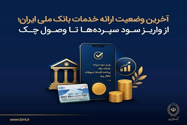 آخرین وضعیت ارائه خدمات بانک ملی