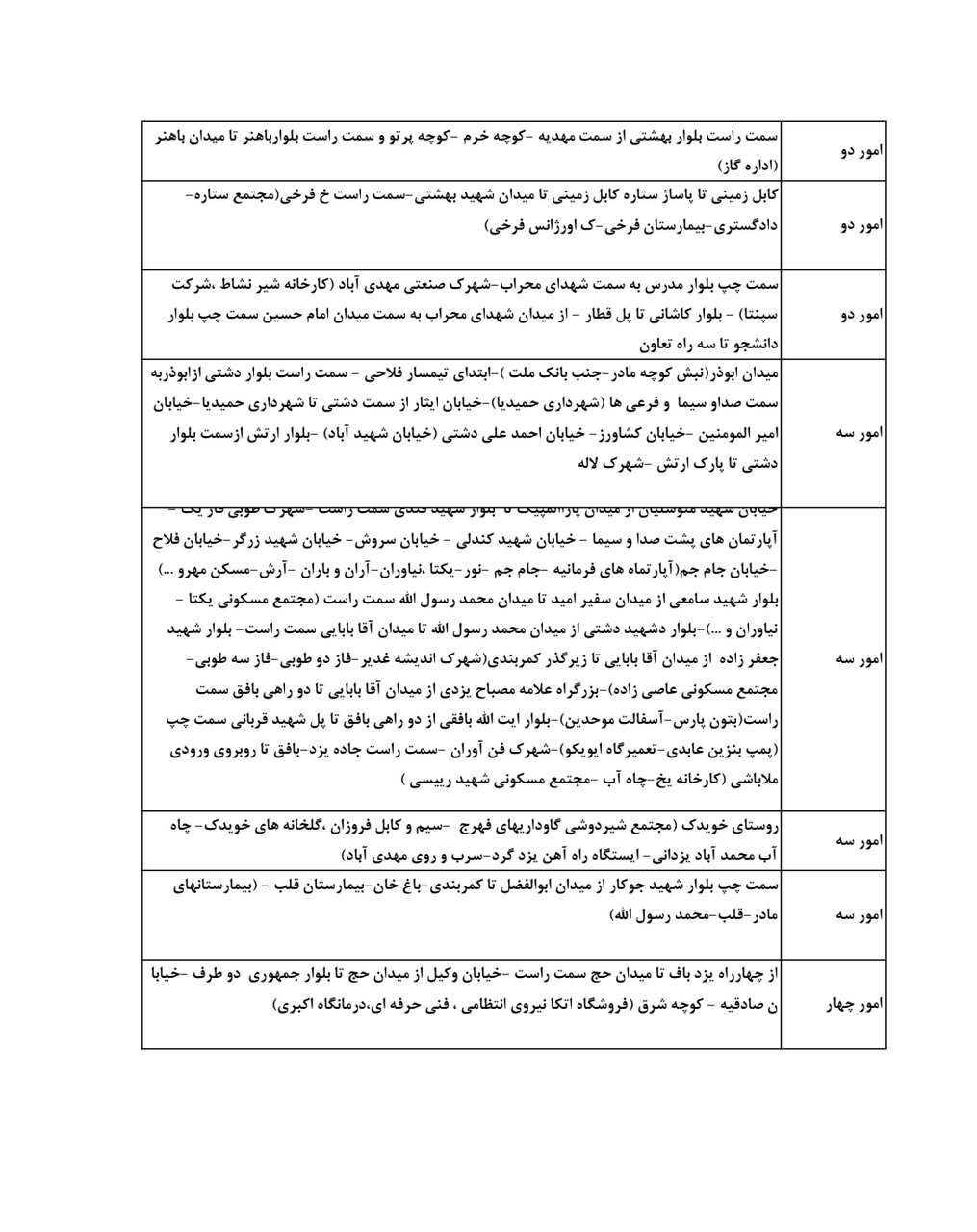 جدول قطعی برق یزد امروز سه‌شنبه ۲۳ تیر ۱۴۰۵ + ساعات خاموشی