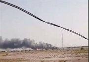 اصابت پرتابه‌های دشمن آمریکایی در حوالی قشم