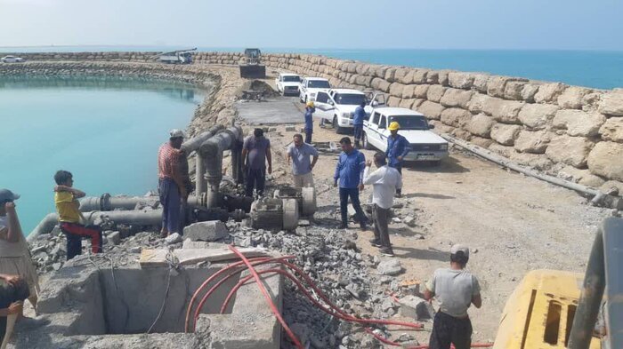 آب شیرین‌کن بونجی جاسک به مدار بازگشت