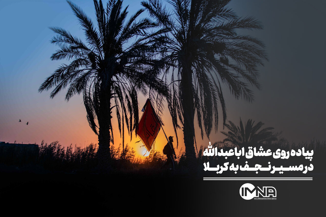پیاده روی عشاق اباعبدالله در مسیر نجف به کربلا