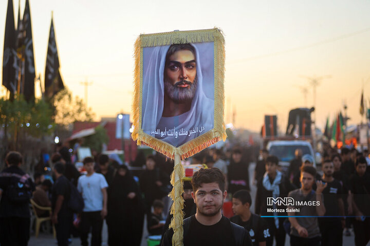 پیاده روی اربعین حسینی در رمیثه عراق
