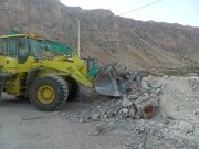 تخریب ۱۰ هزار متر مربع ساخت‌وساز غیرمجاز در اراضی کشاورزی پلدختر