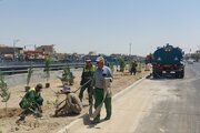بهره‌برداری از ۱۳ هزار مترمربع فضای سبز جدید در پروژه شهید آیت‌الله رئیسی اصفهان