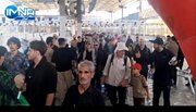 فیلم| تردد پرحجم زائران اربعین در مرز مهران؛ عبور روان ادامه دارد