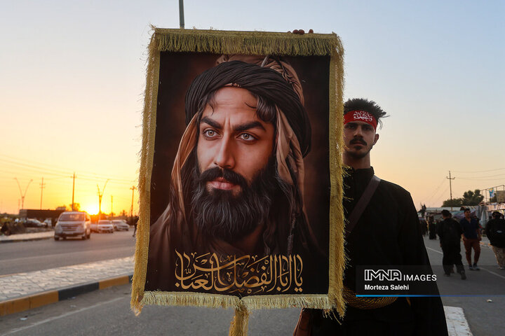 پیاده‌روی اربعین حسینی در حمزه الشرقی عراق