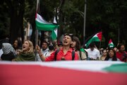 هم‌بستگی با فلسطین خیابان‌های مکزیک را فرا گرفت + فیلم