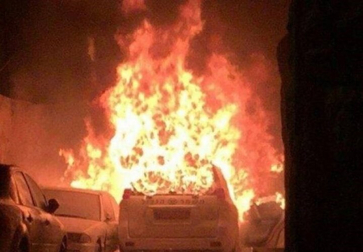 شهرک‌نشینان صهیونیست خودروهای شهروندان فلسطینی را به آتش کشیدند
