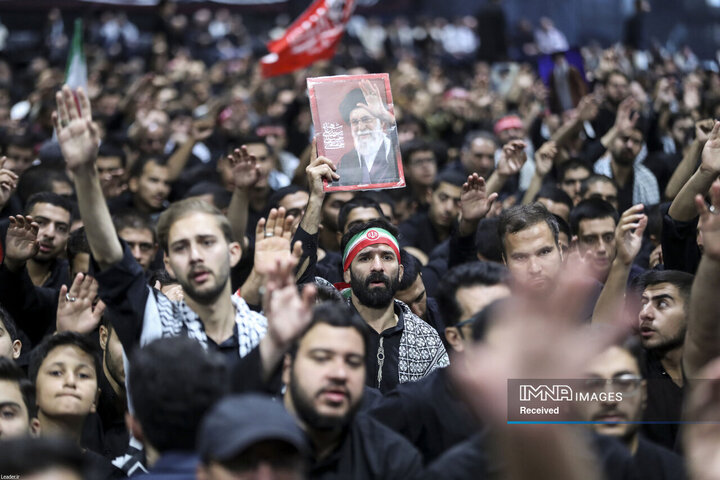 مراسم عزاداری اربعینِ هیئت‌های دانشجویی در جوار محل شهادت رهبر انقلاب