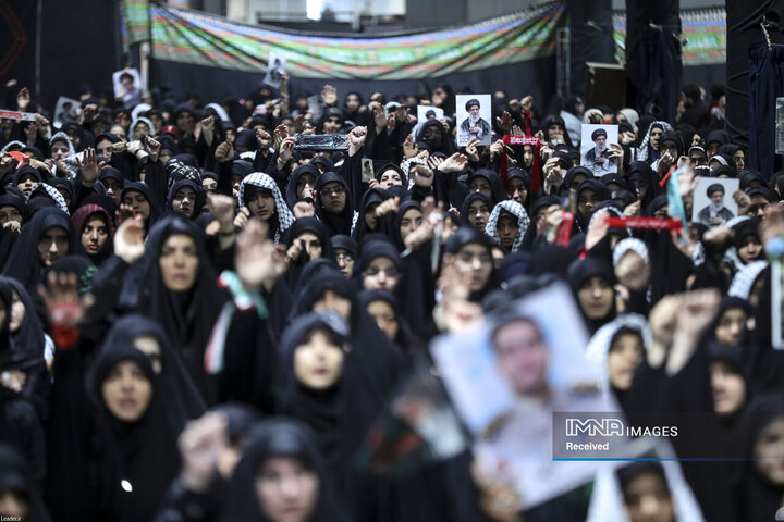 مراسم عزاداری اربعینِ هیئت‌های دانشجویی در جوار محل شهادت رهبر انقلاب