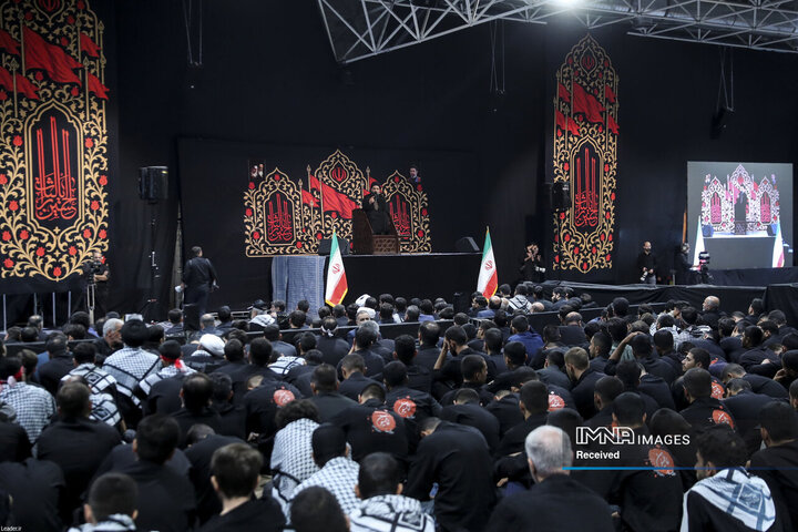 مراسم عزاداری اربعینِ هیئت‌های دانشجویی در جوار محل شهادت رهبر انقلاب