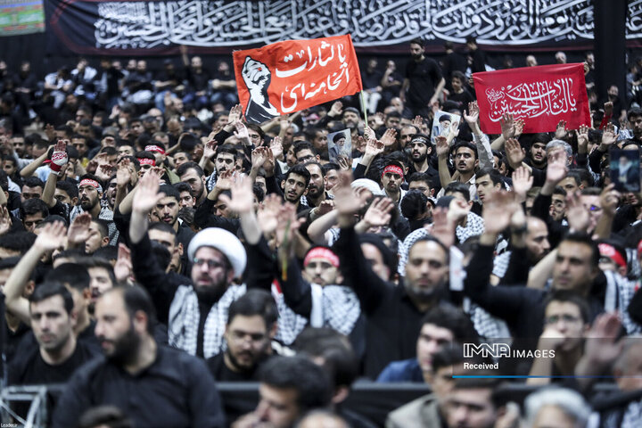 مراسم عزاداری اربعینِ هیئت‌های دانشجویی در جوار محل شهادت رهبر انقلاب