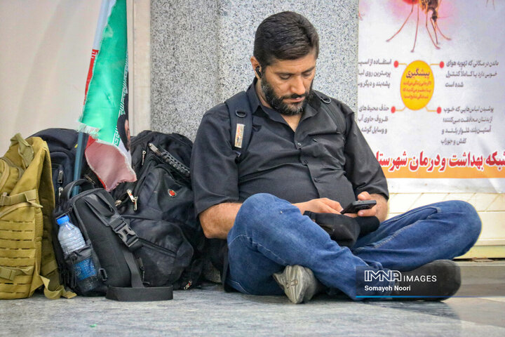 آغاز بازگشت زائران اربعین از مرز خسروی