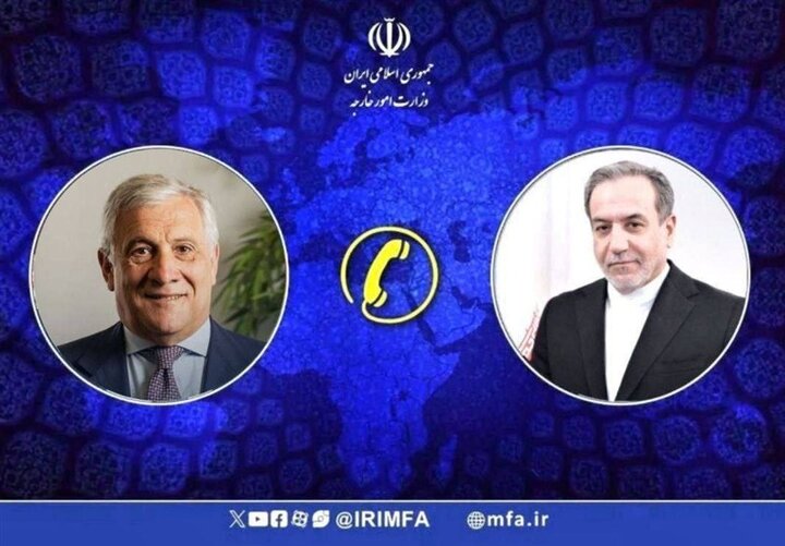 رایزنی وزیر امور خارجه ایتالیا با عراقچی