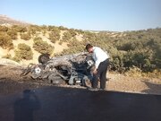 واژگونی پژو ۴۰۵ در کمربندی شرقی ایلام ۳ فوتی برجای گذاشت