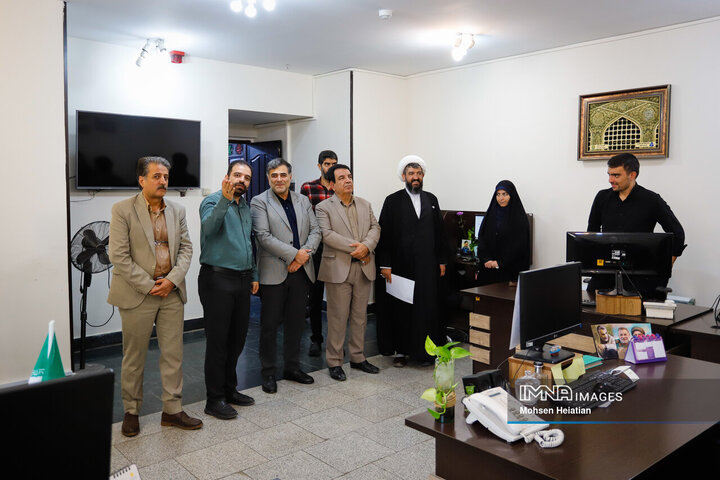 حضور مدیرکل ارتباطات و امور بین‌الملل استانداری اصفهان در خبرگزاری ایمنا