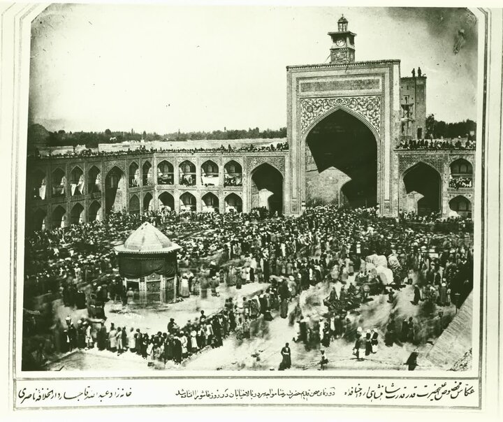 حرم مطهر امام رضا(ع) در قاب عبدالله قاجار