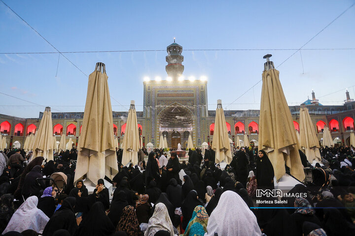 حال و هوای حرم امام رضا(ع) در شب رحلت پیامبر اکرم(ص)