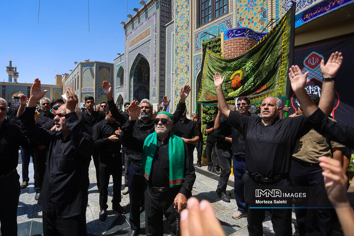 عزاداری سالروز شهادت امام رضا(ع) در حرم مطهر رضوی