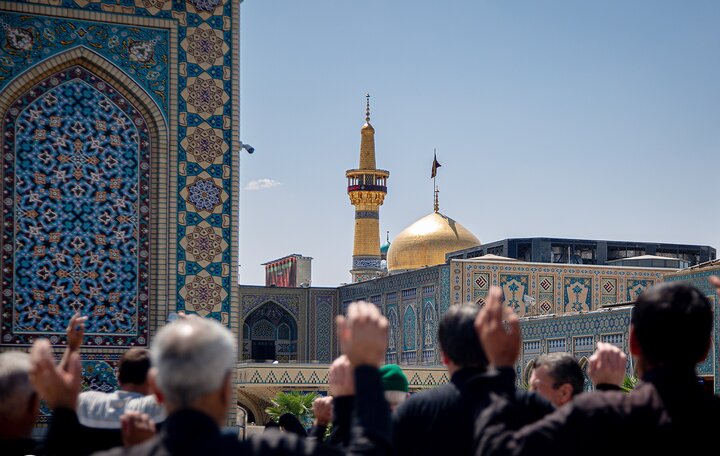 برگزاری اجتماع عزاداران رضوی در حرم ثامن الائمه(ع)