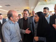 بازدید وزیر راه و شهرسازی از روند جابه‌جایی زائران در فرودگاه بین‌المللی مشهد