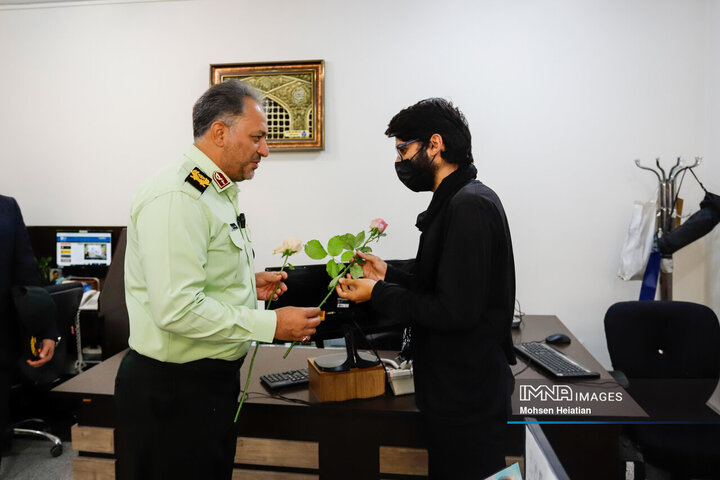 حضور فرمانده انتظامی استان اصفهان در خبرگزاری ایمنا