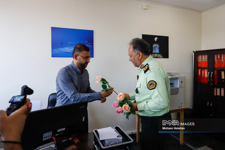 حضور فرمانده انتظامی استان اصفهان در خبرگزاری ایمنا
