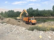 آیین بهره‌برداری پروژه پخش سیلاب رودخانه میرحیدر کاشان