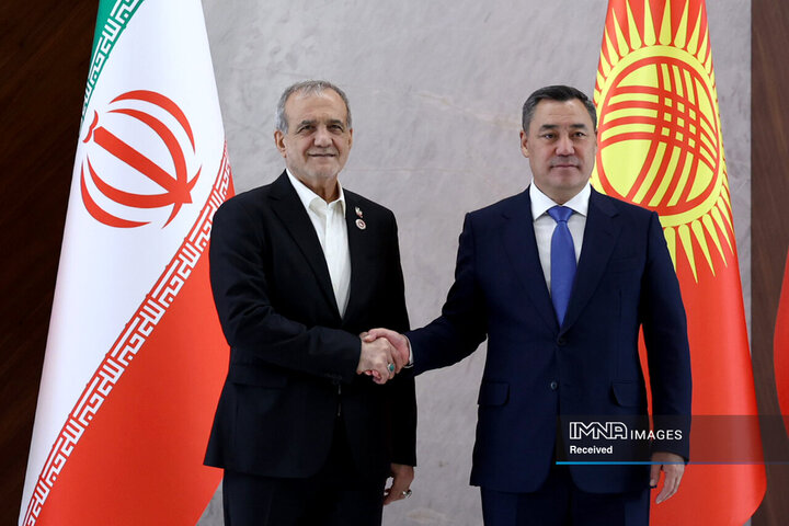 دیدار روسای جمهور ایران و قرقیزستان