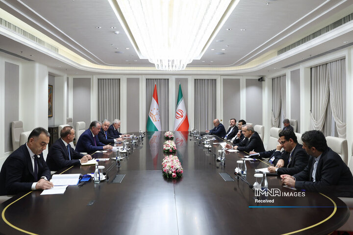 دیدار روسای جمهور ایران و تاجیکستان
