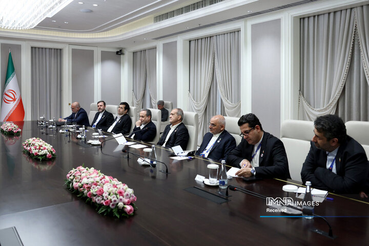 دیدار روسای جمهور ایران و تاجیکستان
