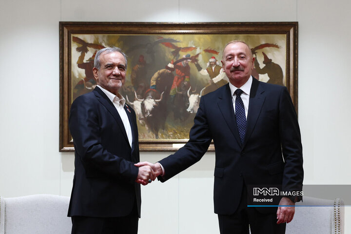 دیدار روسای جمهور ایران و آذربایجان