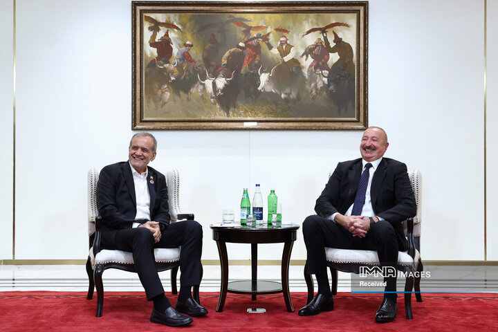 دیدار روسای جمهور ایران و آذربایجان