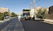 نوسازی ۴۰ هزار مترمربع آسفالت بلوار علامه جعفری در یزد