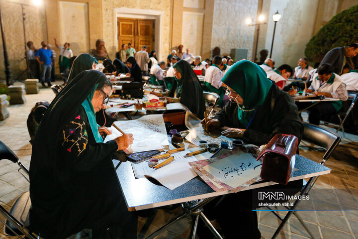 اجتماع خوشنویسان محمدی