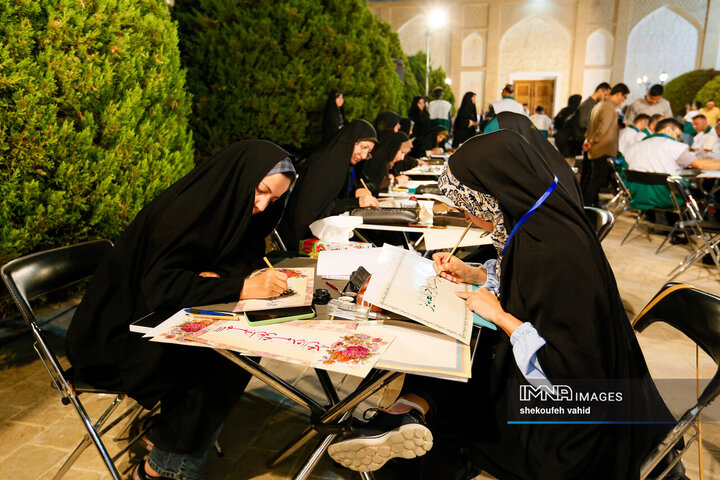 اجتماع خوشنویسان محمدی